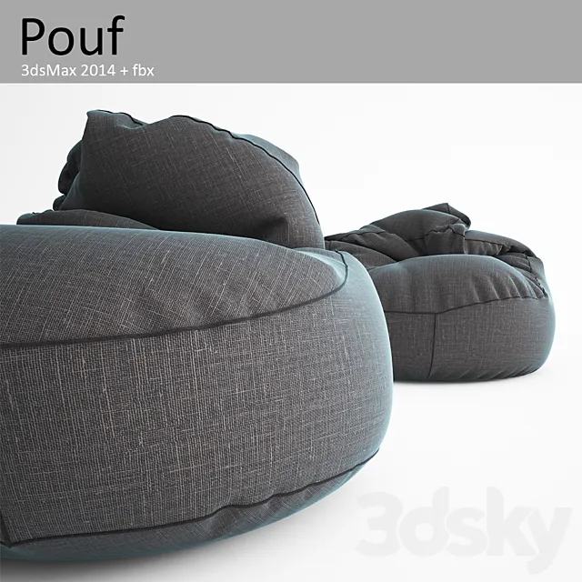 Pouf 3D Model Pouf 3D Model