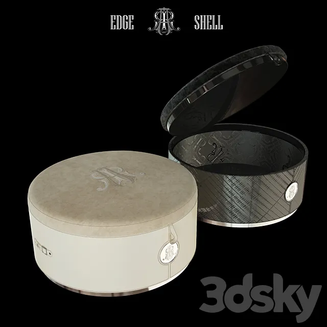 pouf ART EDGE and SHELL 3DModel