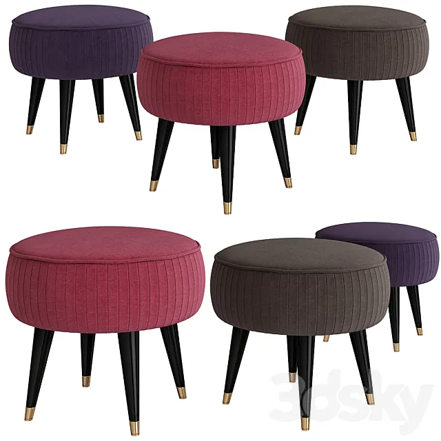 Pouf AUDREY Koket by Covet Lounge 3DModel Pouf AUDREY Koket by Covet Lounge 3DModel