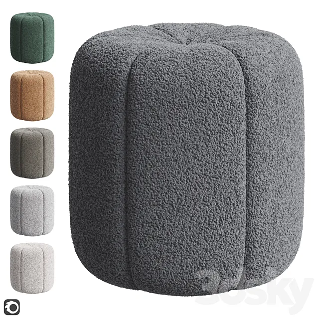 Pouf Bath 3D Model Pouf Bath 3D Model