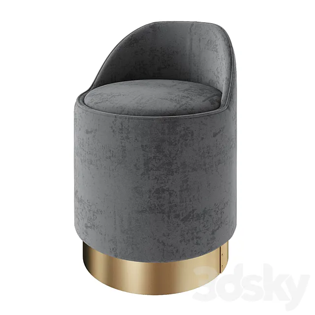 Pouf Broadway 3D Model Pouf Broadway 3D Model