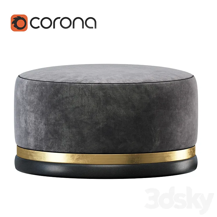 Pouf Cazarina 3D Model Free Download