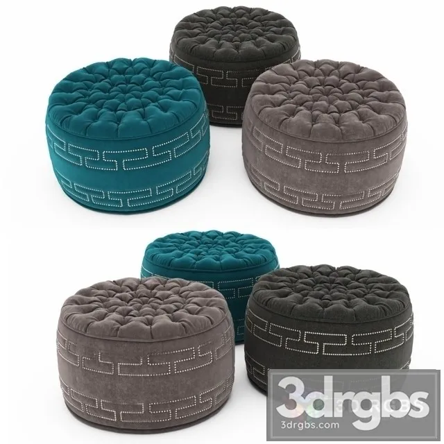 Pouf Collection 11 3D Model Download