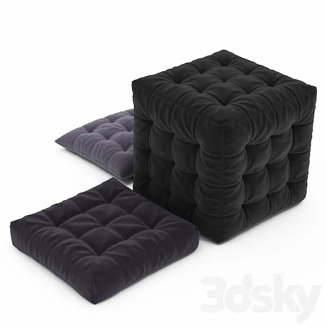 Pouf collection 14 3DModel