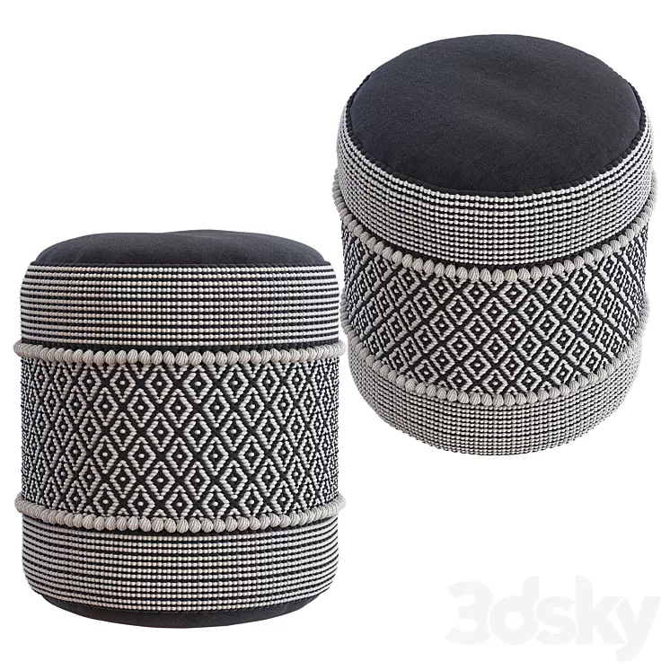 Pouf CURICO 3D Model Pouf CURICO 3D Model