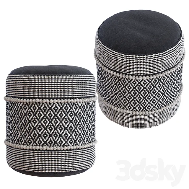 Pouf CURICO 3DModel Pouf CURICO 3DModel