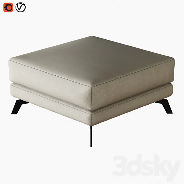 Pouf Ditre Shade 3DModel Pouf Ditre Shade 3DModel