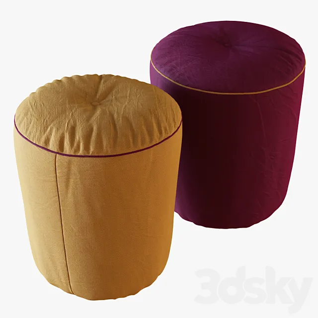 Pouf Drink 3D Model Pouf Drink 3D Model
