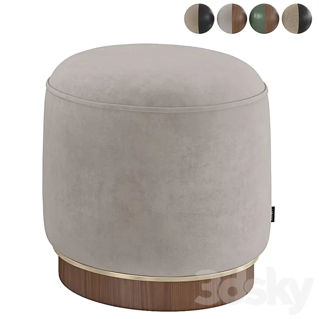Pouf Eddy 3D Model Pouf Eddy 3D Model