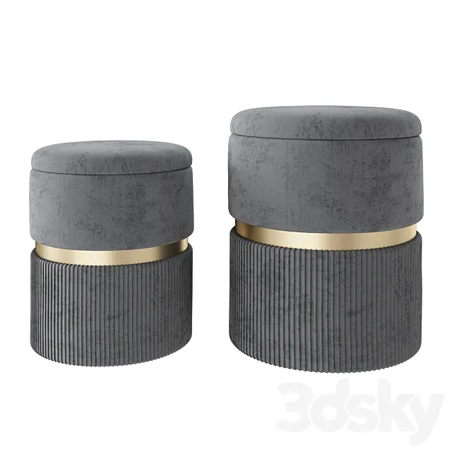 Pouf from inmyroom 3D Model Pouf from inmyroom 3D Model