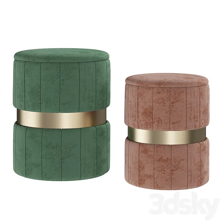 Pouf from inmyroom 3D Model Free Download