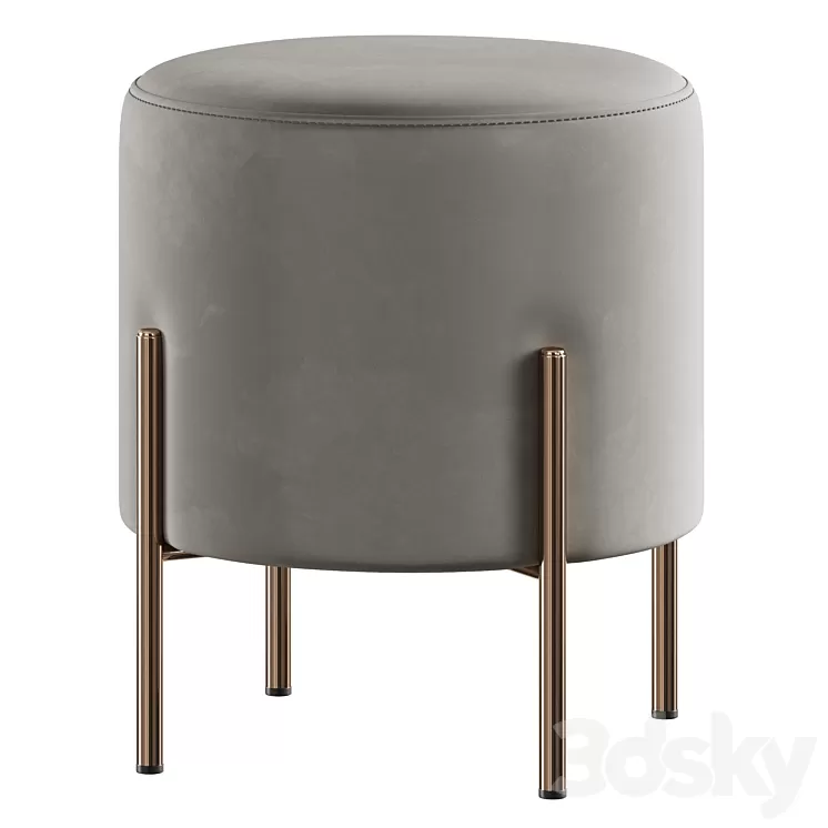 Pouf Gato Round by Cosmo 3D Model Pouf Gato Round by Cosmo 3D Model