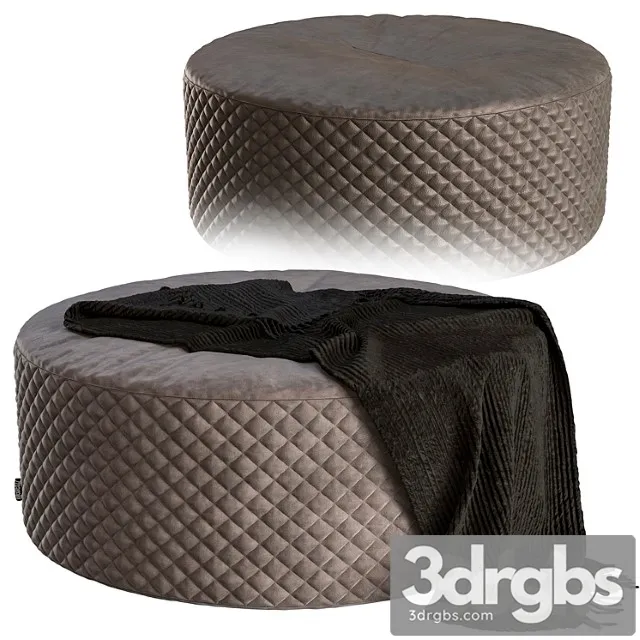 Pouf giulio marelli river 2 3D Model Download