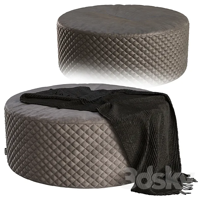 Pouf giulio marelli river 3DModel Pouf giulio marelli river 3DModel