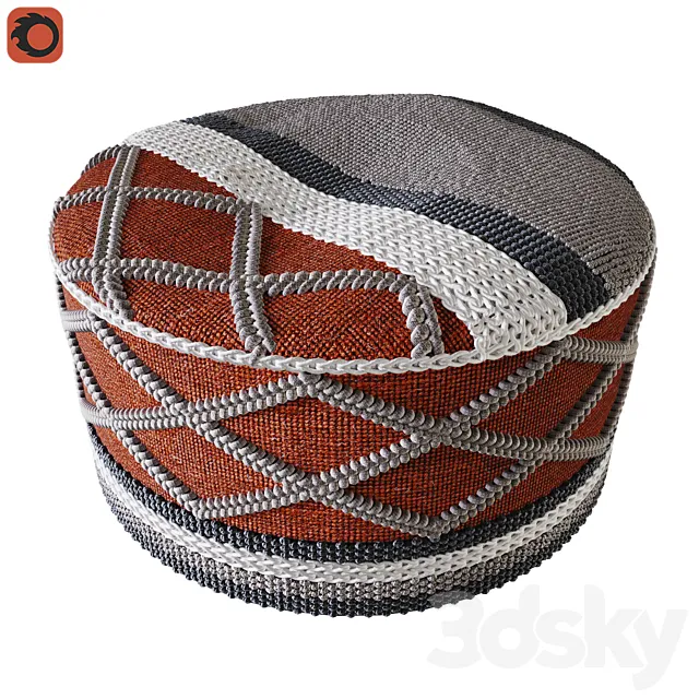 Pouf Gwenda La forma 3DModel Pouf Gwenda La forma 3DModel