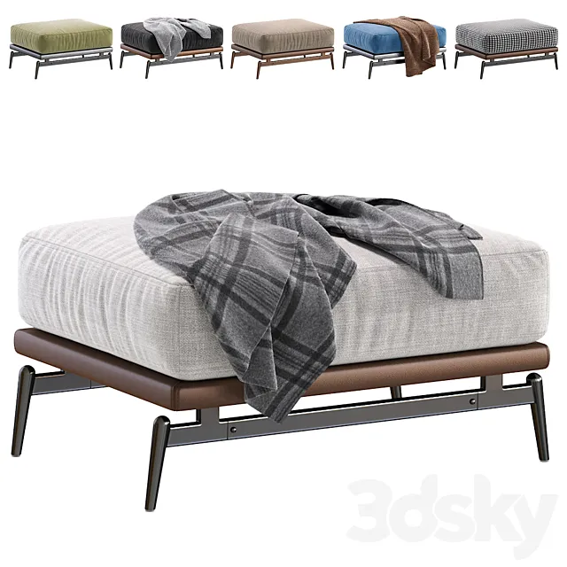 Pouf Ispani by ogogo.ru 3D Model Pouf Ispani by ogogo.ru 3D Model