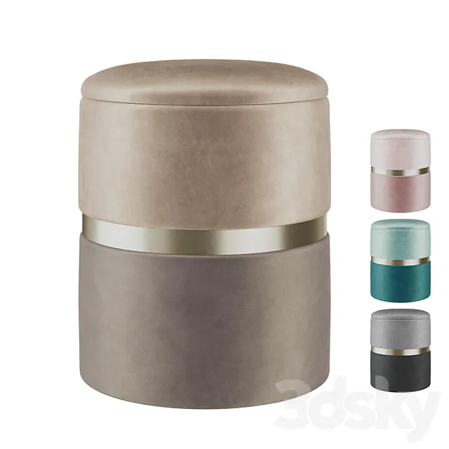 Pouf Kerry Stool Group 3D Model