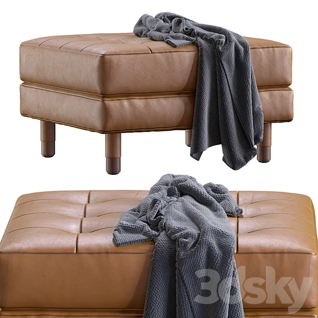 Pouf Landskrona leather By Ikea 3DModel Pouf Landskrona leather By Ikea 3DModel