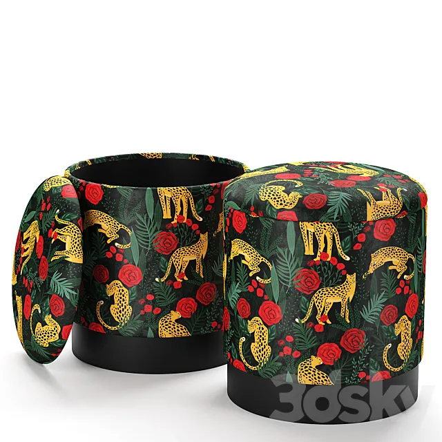 Pouf Loft concept Bright PUF Print 3D Model