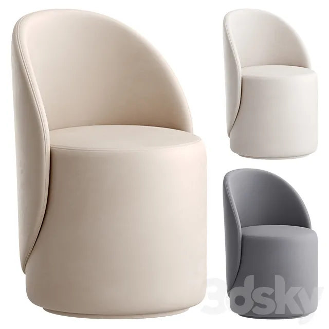 Pouf Loreen StoolGroup 3D Model