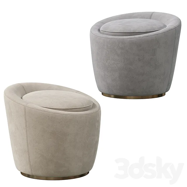 Pouf loren by smania 3D Model