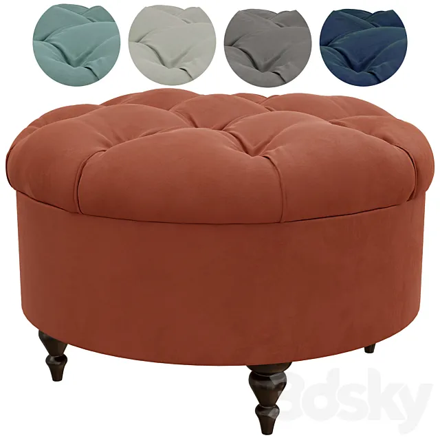 Pouf Meggi – WHAT SOURCE 3D Model Pouf Meggi – WHAT SOURCE 3D Model