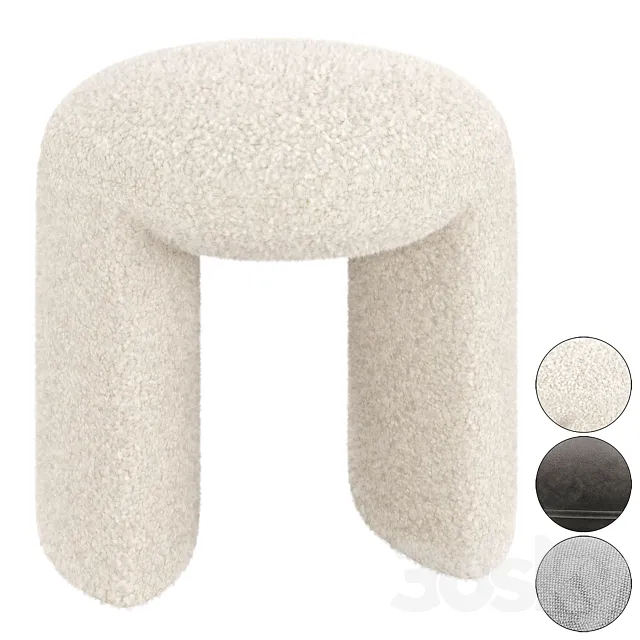 Pouf Nachii Teddy 3D Model Pouf Nachii Teddy 3D Model