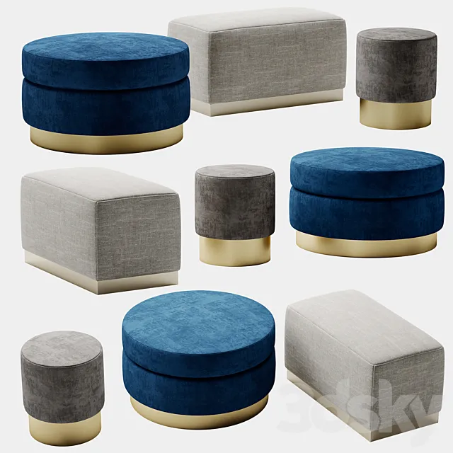 Pouf ONE MEBEL 3D Model Pouf ONE MEBEL 3D Model
