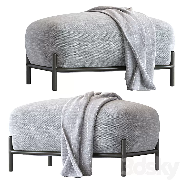 Pouf pawai 3D Model Pouf pawai 3D Model