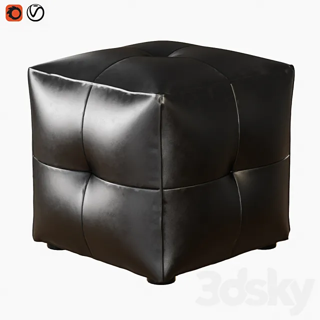 Pouf Poliform Onda 3D Model