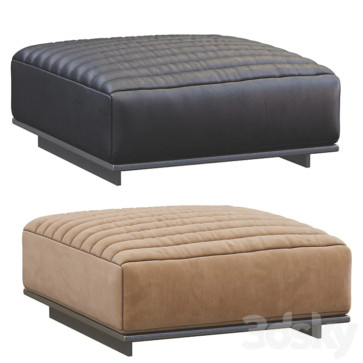 Pouf Roger By Minotti (3 colors version) 3D Model Free Download Pouf Roger By Minotti (3 colors version) 3D Model Free Download