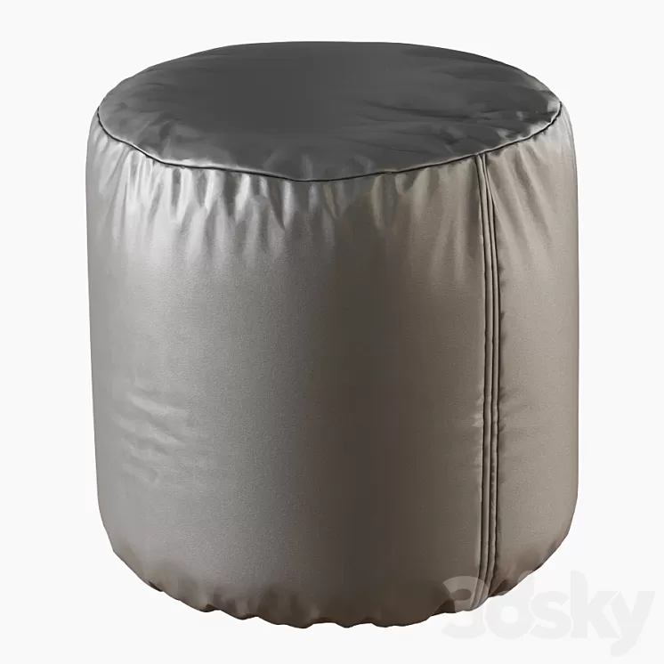Pouf Round 3D Model Pouf Round 3D Model