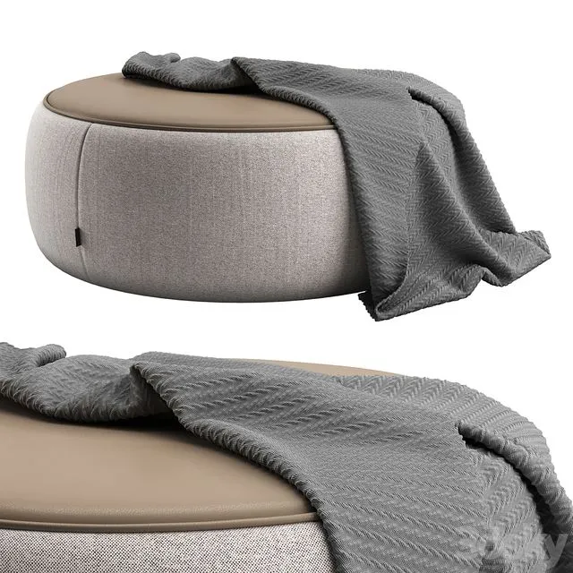 Pouf SEBASTIAN by LASKASAS 3D Model Pouf SEBASTIAN by LASKASAS 3D Model