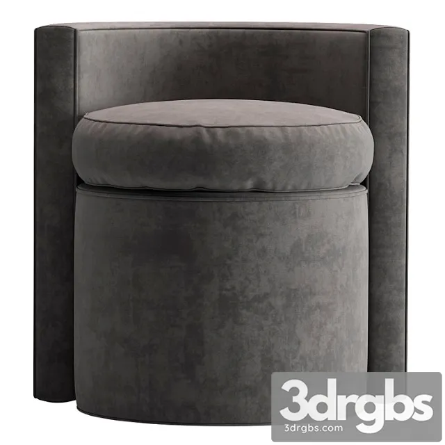 Pouf Stool Arcadia 113161 Eichholtz Idcollection 3D Model Download
