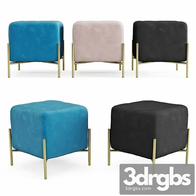 Pouf To4ooms 3D Model Download