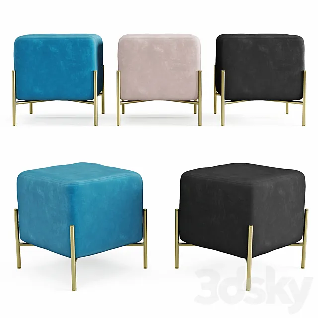 Pouf to4rooms 3D Model Pouf to4rooms 3D Model