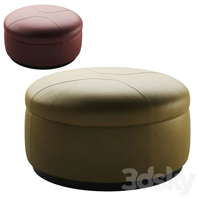 Pouf TUFFET by Minotti 3DModel Pouf TUFFET by Minotti 3DModel