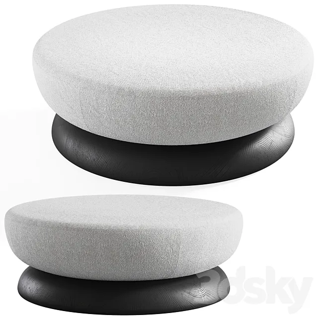 Pouf U Ottoman by Cuff studio 3DModel Pouf U Ottoman by Cuff studio 3DModel