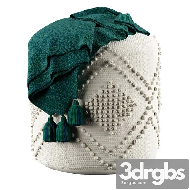 Pouf volos ecru la redoute interieurs Pouf volos ecru la redoute interieurs