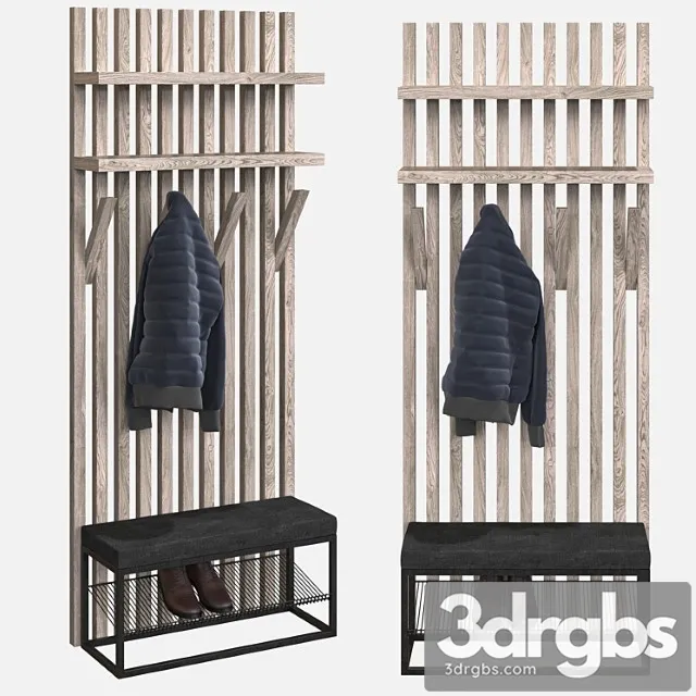 Pouf with shelf for shoes lps-53 Pouf with shelf for shoes lps-53