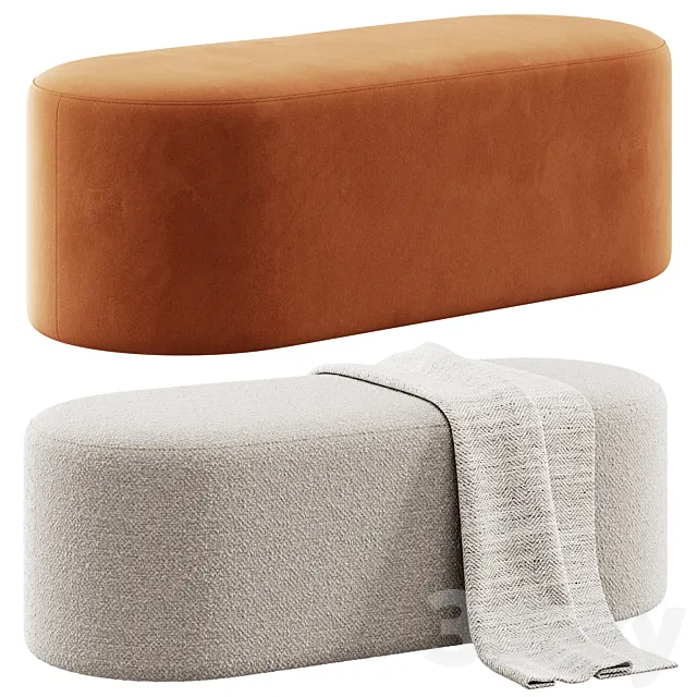 Pouf Zyl By Bolia 120 cm 3D Model