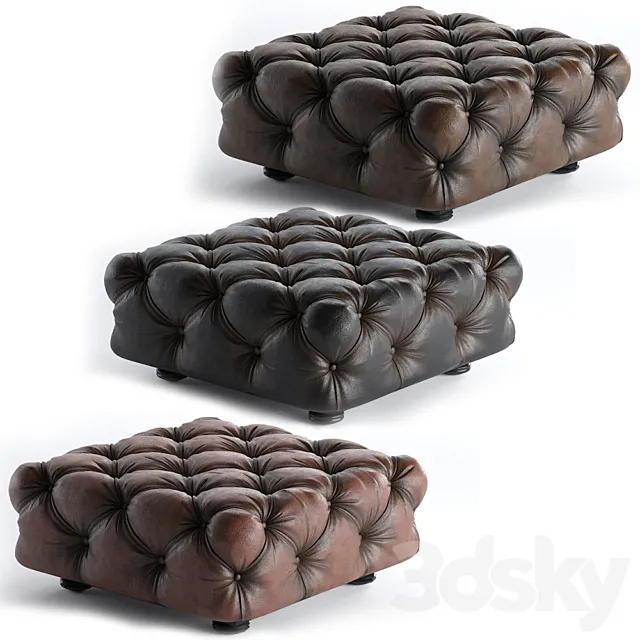 Pouf_capitone 3D Model Pouf_capitone 3D Model