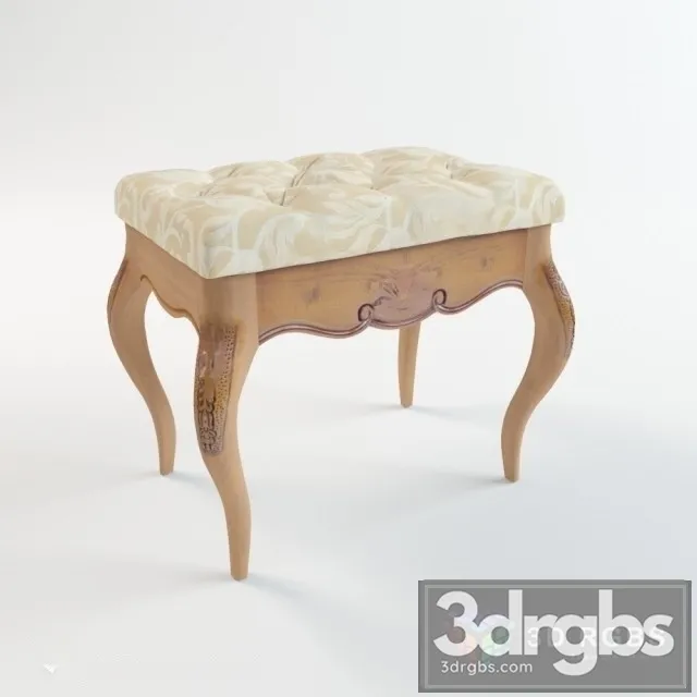 Pouffe Antoinette 3D Model Download