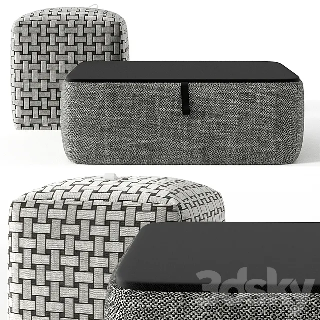Pouffe Bonaldo Kubik 3DModel Pouffe Bonaldo Kubik 3DModel