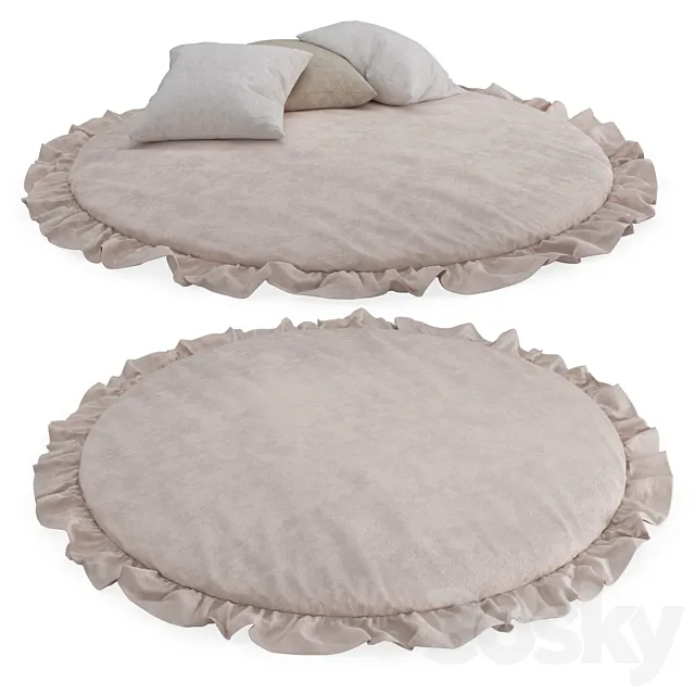 Pouffe – carpet Amari 3D Model