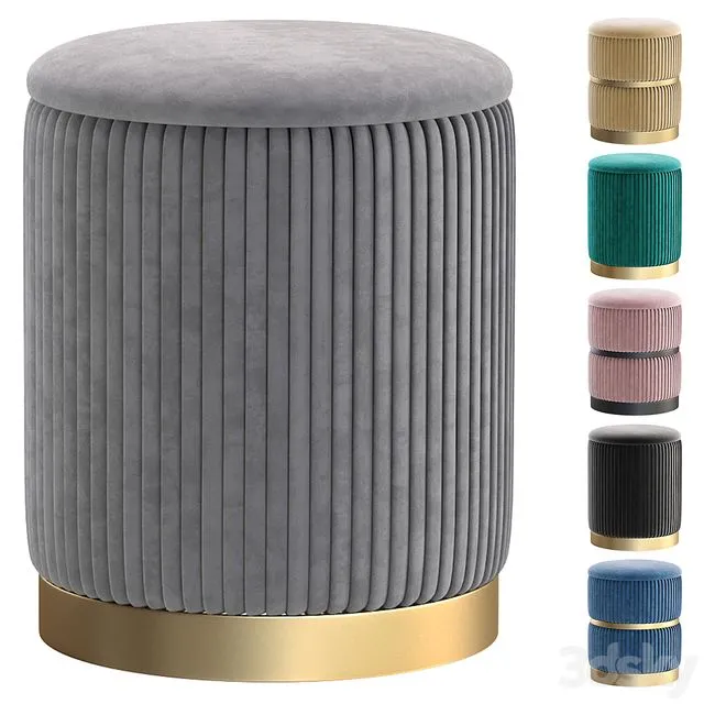 Pouffe Charlotte 3D Model