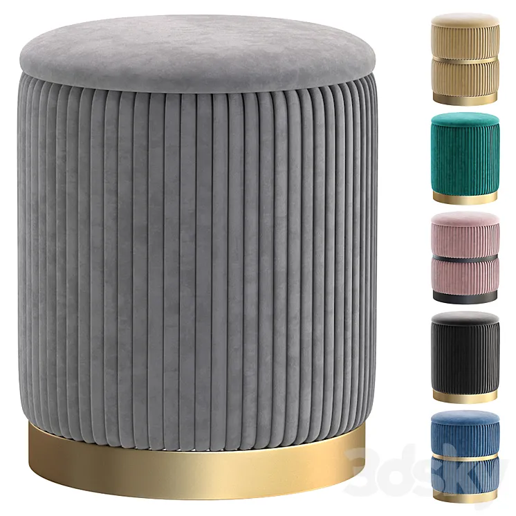 Pouffe Charlotte by inmyroom.ru\/Пуф Шарлотта 3D Model Free Download