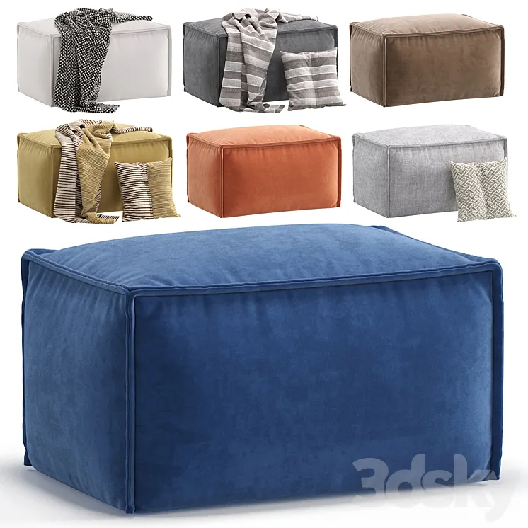 Pouffe Ebi divan.ru 7 Colors Version\/Пуф Эби диван.ру 3D Model Free Download