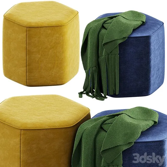 pouffe GEDA 3D Model pouffe GEDA 3D Model
