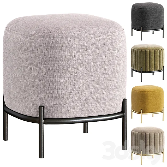 Pouffe Hawaii by inmyroom.ru_пуф Hawaii 3D Model